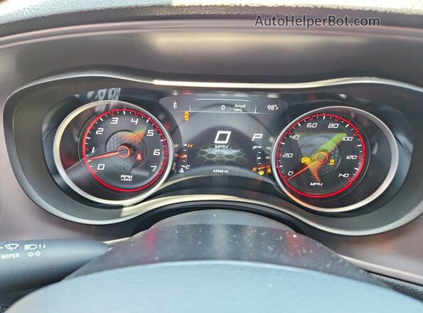 2C3CDXBG1PH612609 2023 DODGE CHARGER White ხელსაწყოთა პანელის ხედი