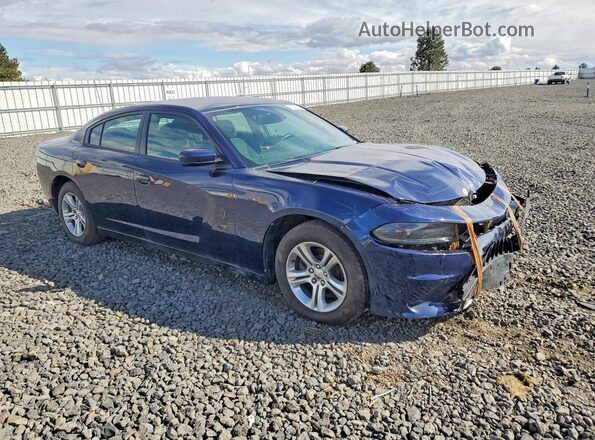 2C3CDXBG2GH188454 2016 DODGE CHARGER Blue Delantero derecho
