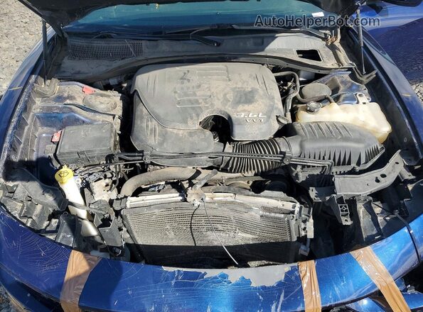 2C3CDXBG2GH188454 2016 DODGE CHARGER Blue Vista interior trasera