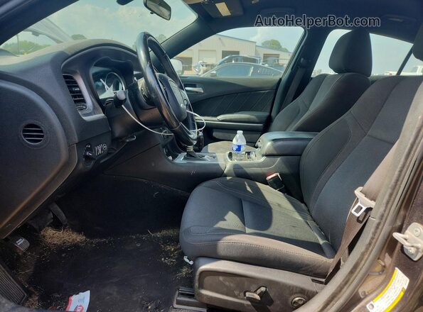 2C3CDXBG2KH707589 2019 DODGE CHARGER Серый Вид салона спереди