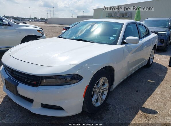 2C3CDXBG2LH140642 2020 DODGE CHARGER White წინა მარცხენა ხედი სამი მეოთხედიდან
