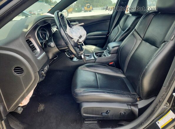 2C3CDXBG2LH235380 2020 DODGE CHARGER Black წინა სალონის ხედი