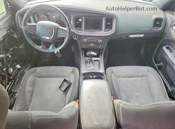 2C3CDXBG3JH273701 2018 DODGE CHARGER Gray Widok deski rozdzielczej