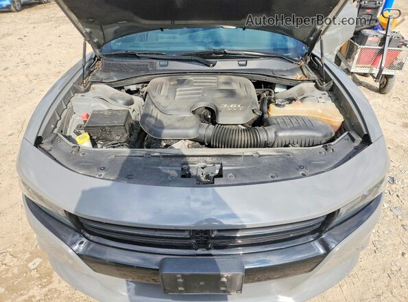 2C3CDXBG3JH273701 2018 DODGE CHARGER Gray Widok wnętrza z tyłu