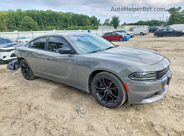 2C3CDXBG3JH273701 2018 DODGE CHARGER Gray Przód prawy