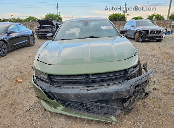 2C3CDXBG3MH600828 2021 DODGE CHARGER Green Вид спереду