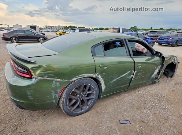 2C3CDXBG3MH600828 2021 DODGE CHARGER Green Задня права чверть