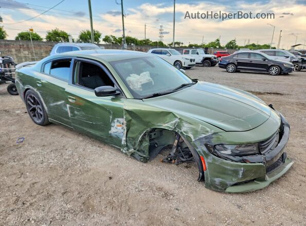 2C3CDXBG3MH600828 2021 DODGE CHARGER Green Передня права чверть