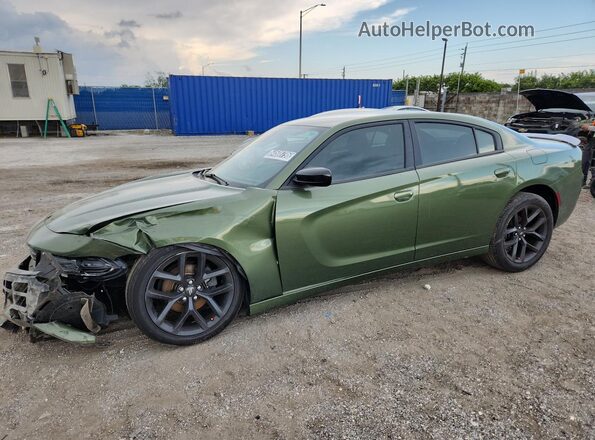 2C3CDXBG3MH600828 2021 DODGE CHARGER Green 