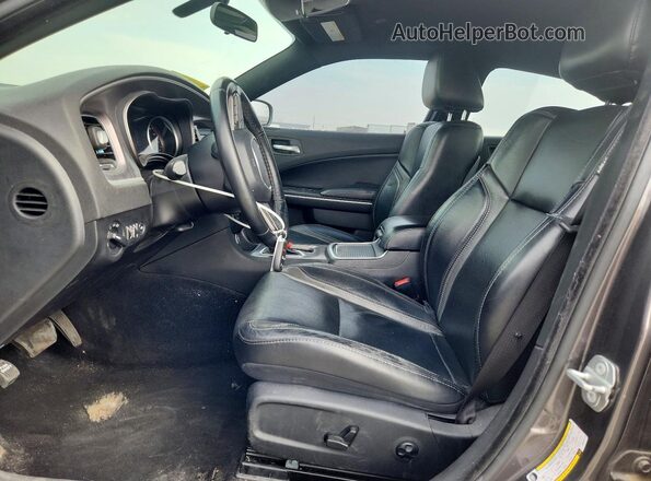 2C3CDXBG3MH624479 2021 DODGE CHARGER Gray Вид салону спереду