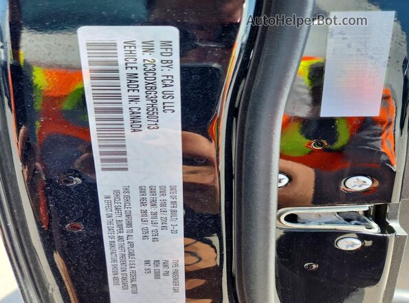 2C3CDXBG3PH550713 2023 DODGE CHARGER Black VIN sticker view