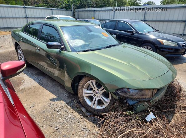 2C3CDXBG3PH647491 2023 DODGE CHARGER Green Front right