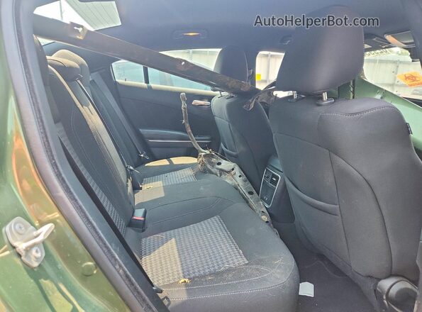 2C3CDXBG3PH647491 2023 DODGE CHARGER Green Rear seats view