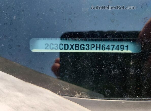2C3CDXBG3PH647491 2023 DODGE CHARGER Green VIN sticker view