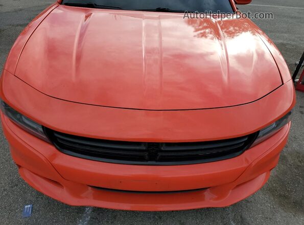 2C3CDXBG4LH237339 2020 DODGE CHARGER Orange Вид задньої частини салону
