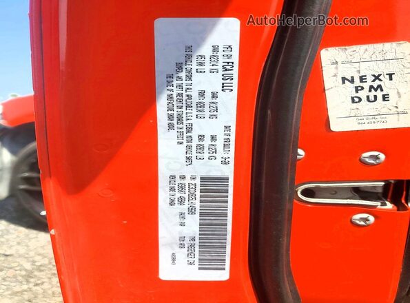 2C3CDXBG5LH149609 2020 DODGE CHARGER Orange Vista de la etiqueta del VIN
