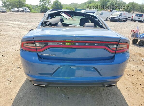 2C3CDXBG5MH632504 2021 DODGE CHARGER Blue Widok z tyłu