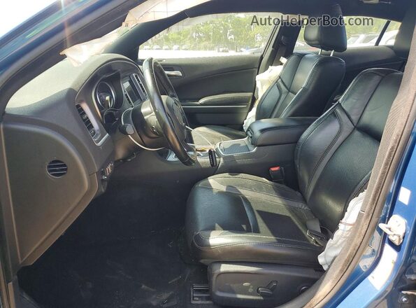 2C3CDXBG5MH632504 2021 DODGE CHARGER Blue Widok wnętrza z przodu