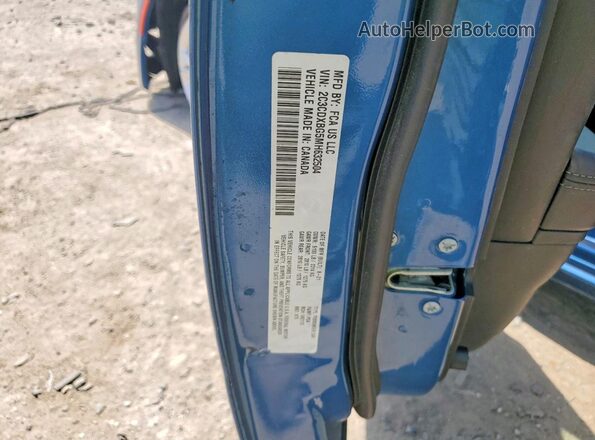 2C3CDXBG5MH632504 2021 DODGE CHARGER Blue Widok komory silnika