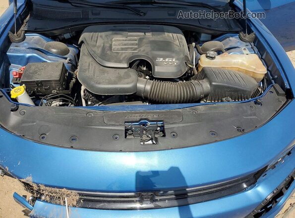 2C3CDXBG5MH632504 2021 DODGE CHARGER Blue Widok wnętrza z tyłu