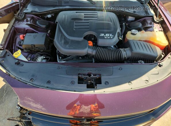 2C3CDXBG5NH110957 2022 DODGE CHARGER Purple Սալոնի հետևի տեսք