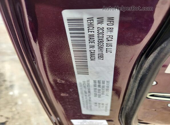 2C3CDXBG5NH110957 2022 DODGE CHARGER Purple Շարժիչի բաժամունքի տեսք