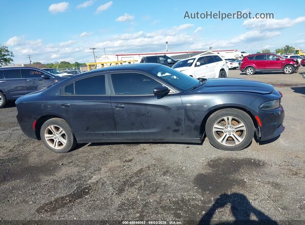 2C3CDXBG6HH634722 2017 DODGE CHARGER Black Rear interior view