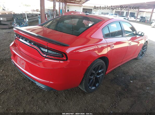 2C3CDXBG6KH505239 2019 DODGE CHARGER Красный Задняя правая четверть