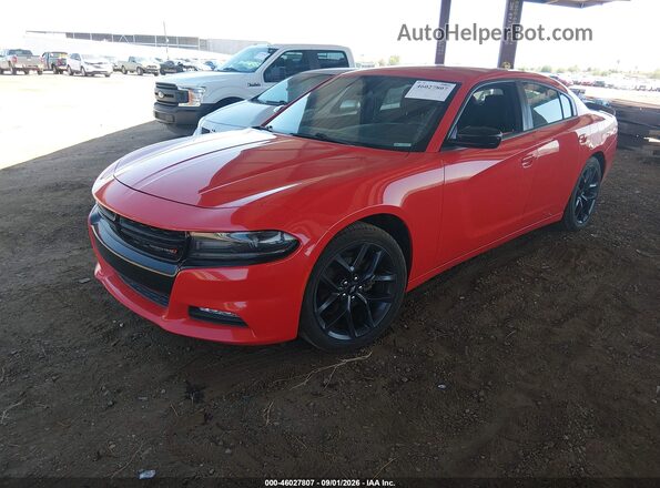 2C3CDXBG6KH505239 2019 DODGE CHARGER Красный Передняя левая четверть