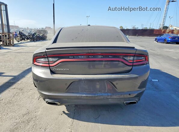 2C3CDXBG6KH710107 2019 DODGE CHARGER Gray Вид ззаду