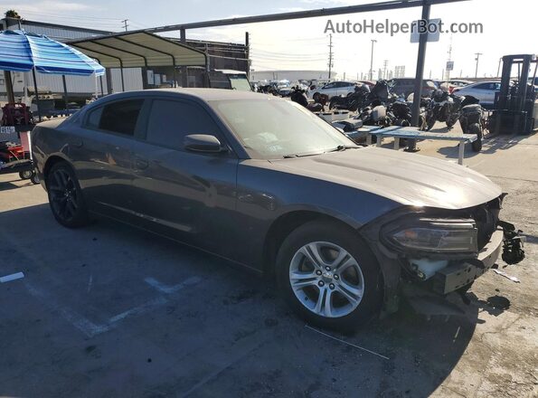 2C3CDXBG6KH710107 2019 DODGE CHARGER Gray Передня права чверть