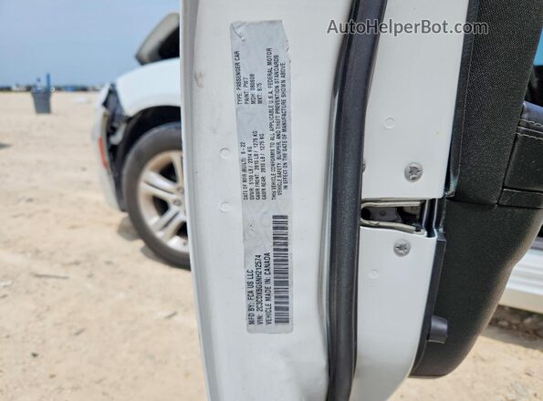 2C3CDXBG6NH212574 2022 DODGE CHARGER White ძრავის განყოფილების ხედი