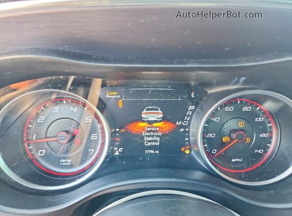 2C3CDXBG7GH276299 2016 DODGE CHARGER Gray Вид щитка приладів