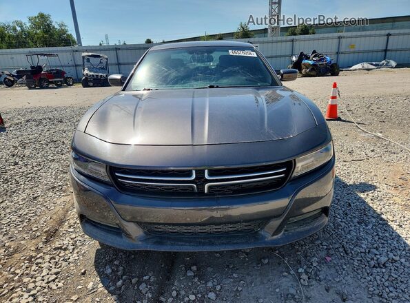 2C3CDXBG7GH276299 2016 DODGE CHARGER Gray Вид спереду