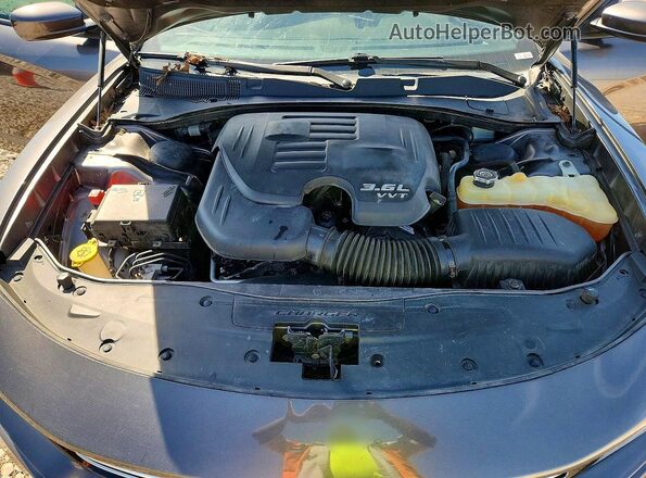 2C3CDXBG7GH276299 2016 DODGE CHARGER Gray Вид задньої частини салону