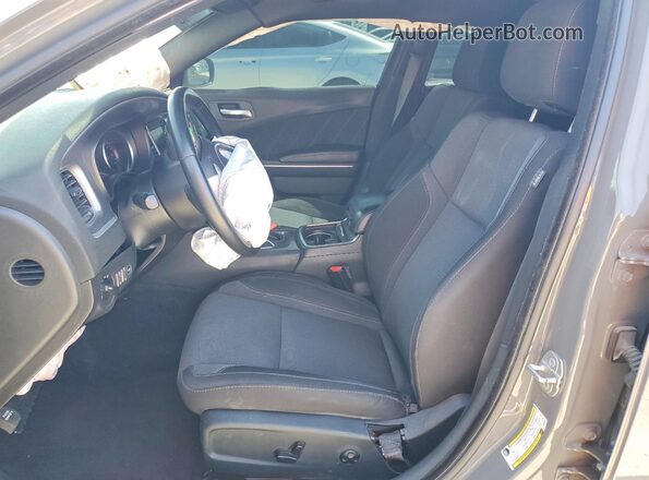 2C3CDXBG7KH523331 2019 DODGE CHARGER Gray Front interior view