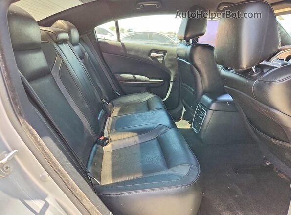 2C3CDXBG7KH748297 2019 DODGE CHARGER Silver Rear seats view