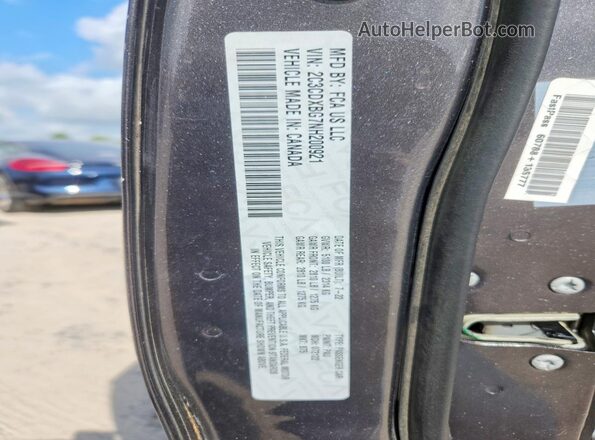2C3CDXBG7NH200921 2022 DODGE CHARGER Gray Widok komory silnika