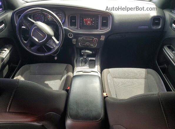 2C3CDXBG8GH199023 2016 DODGE CHARGER Синий Вид панели приборов