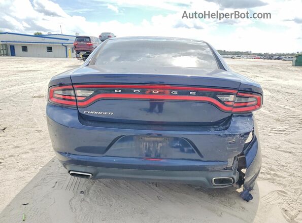 2C3CDXBG8GH199023 2016 DODGE CHARGER Синий Вид сзади