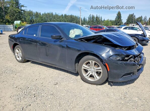 2C3CDXBG8LH223525 2020 DODGE CHARGER Black Przód prawy