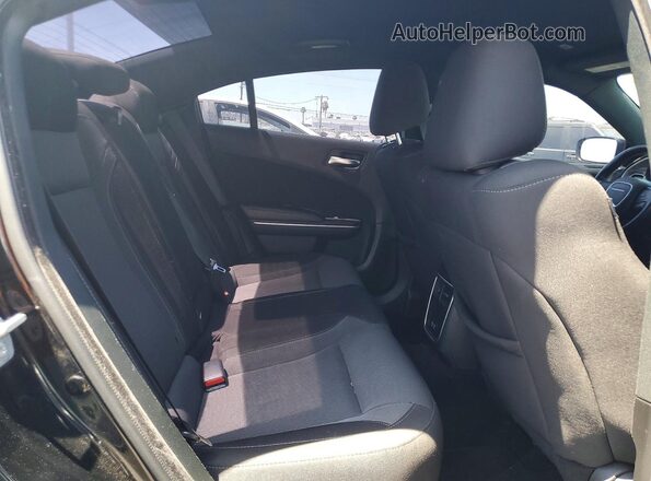 2C3CDXBG8NH224287 2022 DODGE CHARGER Black უკანა სავარძლების ხედი