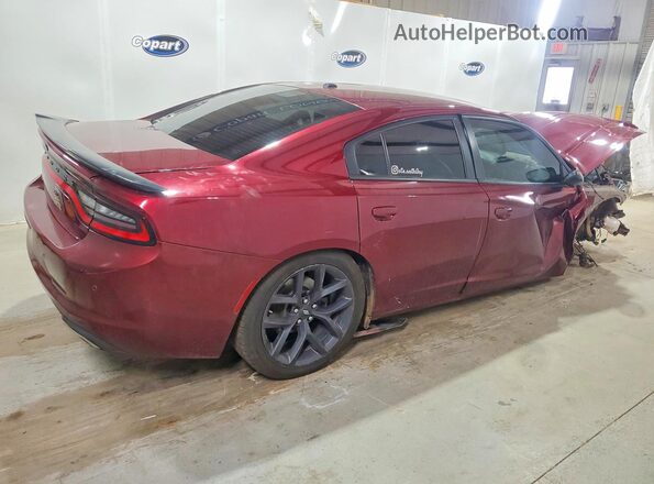 2C3CDXBG9LH102146 2020 DODGE CHARGER Maroon Задня права чверть