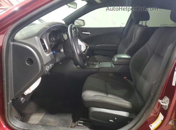 2C3CDXBG9LH102146 2020 DODGE CHARGER Maroon Вид салону спереду