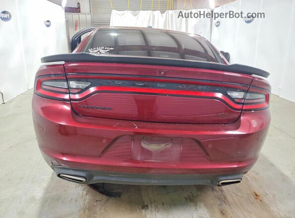 2C3CDXBG9LH102146 2020 DODGE CHARGER Maroon Вид ззаду