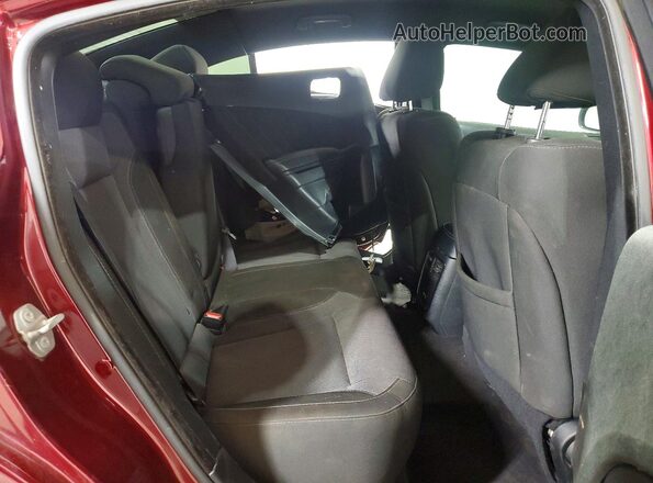 2C3CDXBG9LH102146 2020 DODGE CHARGER Maroon Вид задніх сидінь