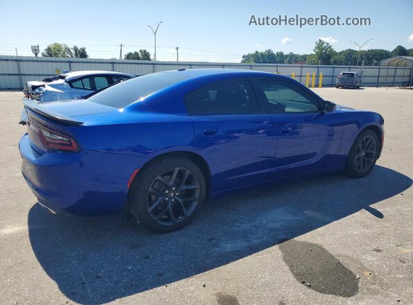 2C3CDXBGXKH572233 2019 DODGE CHARGER Blue Հետևի աջ