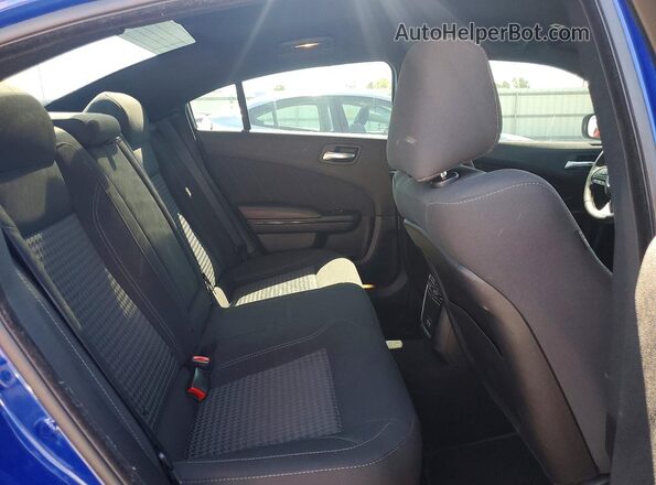 2C3CDXBGXKH572233 2019 DODGE CHARGER Blue Հետևի նստատեղերի տեսք