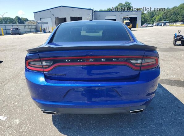 2C3CDXBGXKH572233 2019 DODGE CHARGER Blue Հետևի տեսք