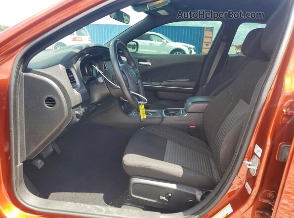 2C3CDXBGXPH636293 2023 DODGE CHARGER Orange Front interior view